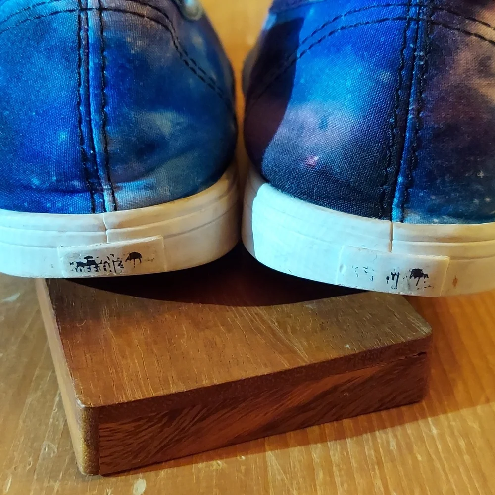 SOLD Galaxy Space Vans! Sz 8 women low top sneakers guc some scuffs adorable! - Picture 4 of 10